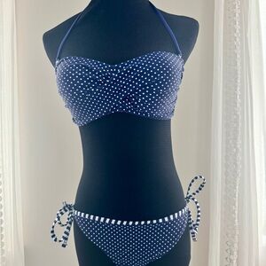 Target Navy Polka Dot Bikini Set